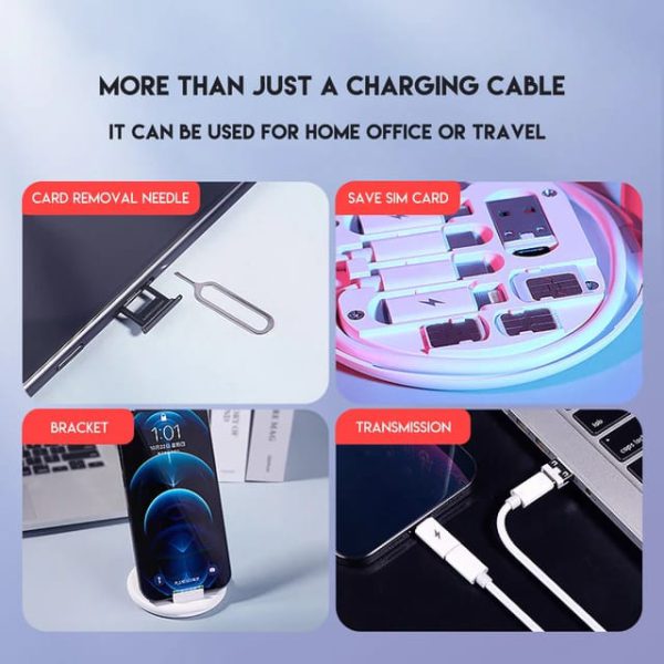 (5 In 1 ) Data Cable Set All Solutions In One / Data Cable Set 60w Fast Charging