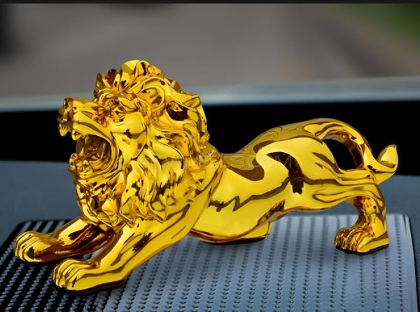 Get Golden Lion Car Dashboard Decoration