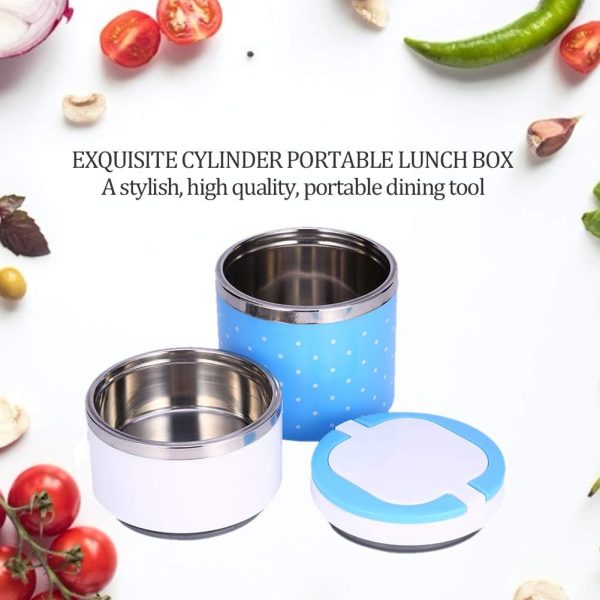 Lunch Box 2 Layer For Kids And Adults (random Color) 750ml