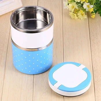 Lunch Box 2 Layer For Kids And Adults (random Color) 750ml