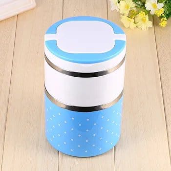 Lunch Box 2 Layer For Kids And Adults (random Color) 750ml