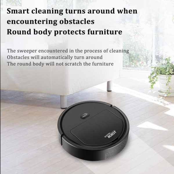 Portable Wireless Smart Mini Sweeping Robot Mopping 3 In1 Rechargeable Cleaning Machine Vacuum Cleaner For Home Office Robot (random Colors)